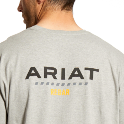 Ariat Mens Rebar Cotton Strong Block T-Shirt - 10025387 -Western Wear Shop 10025387 AriatMensRebarCottonStrongBlockT Shirt c