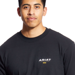Ariat Mens Rebar Cotton Strong Black Logo T-Shirt - 10025405 -Western Wear Shop 10025405 AriatMensRebarCottonStrongBlackT Shirt b 2