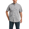 Ariat Mens Rebar Washed Twill Silverfox Work Shirt - 10039482 -Western Wear Shop 10039482 AriatMensRebarWashedTwillSilverfoxWorkShirt a