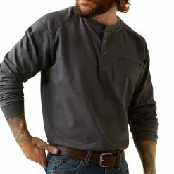 Ariat Mens FR Air Refinery Row Henley T-Shirt - 10043775