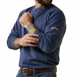 Ariat Mens FR Air Refinery Row Henley T-Shirt - 10043776