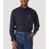 Wrangler Mens FR Riggs Twill Solid Work Shirt - 10FR3W01N -Western Wear Shop 10FR3W01NWranglerMensFRRiggsTwillSolidWorkShirt