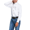 Ariat Boys Solid White Twill Classic Fit Shirt - 10030162 -Western Wear Shop Ariat Boy s Solid Twill Classic Fit Shirt 10030162 S 1