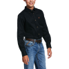 Ariat Boys Solid Black Twilll Classic Fit Shirt - 10030161 -Western Wear Shop Ariat Boy s Solid Twilll Classic Fit Shirt 10030161 S 1