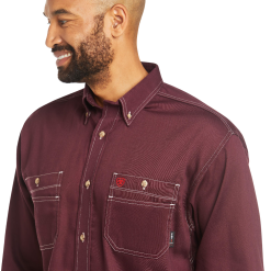 Ariat Mens FR Vented Work Shirt - 10035432 -Western Wear Shop Ariat Mens FR Vented Work Shirt 10035432 S 4