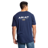 Ariat Mens Rebar Cotton Strong Navy Logo T-Shirt - 10025410 1 Ariat Mens Rebar Cotton Strong Navy Logo T-Shirt - 10025410 -Western Wear Shop Ariat Mens Rebar Cotton Strong Navy Logo T Shirt 10025410 S 1