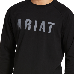 Ariat Mens Rebar Black Cotton Strong Block T-Shirt - 10032848 -Western Wear Shop Ariat Rebar Black Cotton Strong Block Men s T Shirt 10032848 S 3