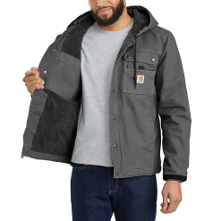 Carhartt Mens Washed Duck Jacket - 103826-GVL -Western Wear Shop Carhartt Mens Washed Duck Jacket 103826 GVL S 4