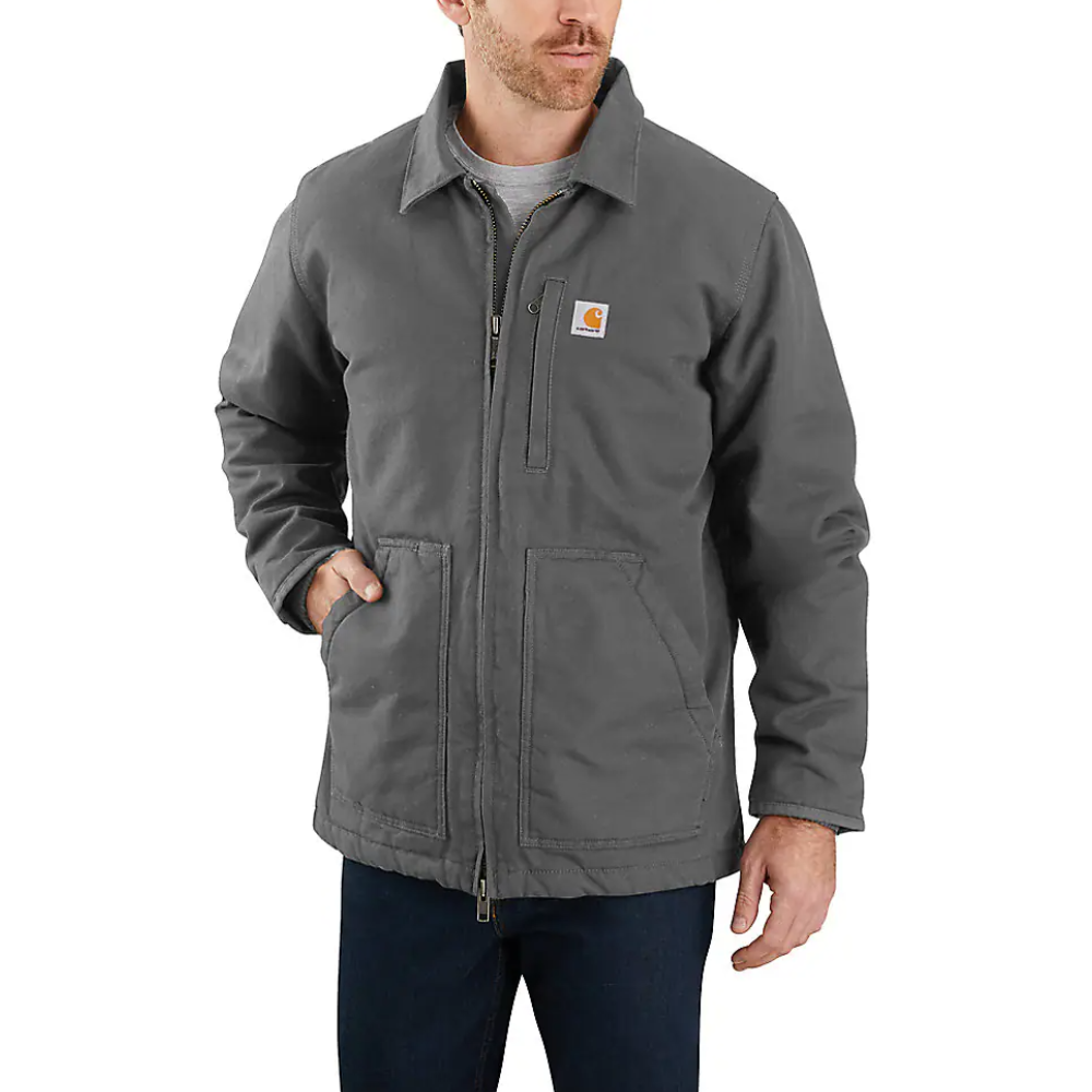 Carhartt Mens Work Sherpa Lined Coat - 104293-GVL 3 Carhartt Mens Work Sherpa Lined Coat - 104293-GVL