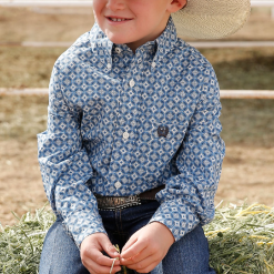 Cinch Boys Medallion Print Shirt - MTW7060307-MUL