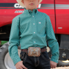 Cinch Boys Turquoise Print Shirt - MTW7060316-TUR