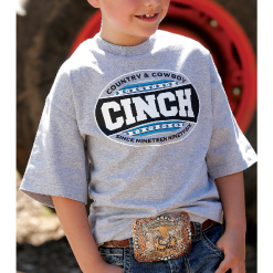 Cinch Boys Country & Cowboy T-Shirt - MTT7670117-HGY