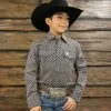 Starr Boys Printed Snap Long Sleeve Shirt - SWBPTSLS-266 -Western Wear Shop SWBPTSLS 266