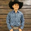 Starr Boys Printed Snap Long Sleeve Shirt - SWBPTSLS-269 -Western Wear Shop SWBPTSLS 269