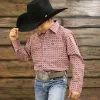Starr Boys Printed Snap Long Sleeve Shirt - SWBPTSLS-275 -Western Wear Shop SWBPTSLS 275
