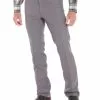 82GY Grey Wrangler Wrancher Polyester Jeans Regular Fit