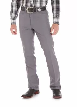 82GY Grey Wrangler Wrancher Polyester Jeans Regular Fit