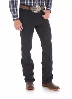 82NV Navy Wrangler Wrancher Polyester Jeans Regular Fit